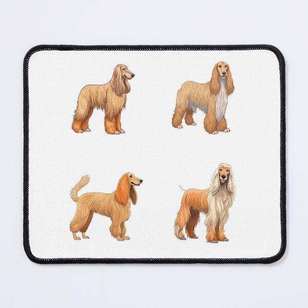 Item preview, Cute Afghan Hound Dogs designed and sold by TheAnimalZ00.