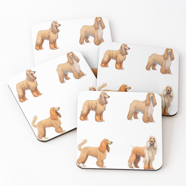 Item preview, Cute Afghan Hound Dogs designed and sold by TheAnimalZ00.