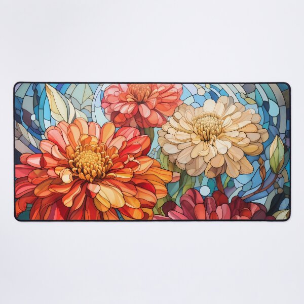 Item preview, Stained Glass Zinnia Garden designed and sold by Matt's Artificial Nature.