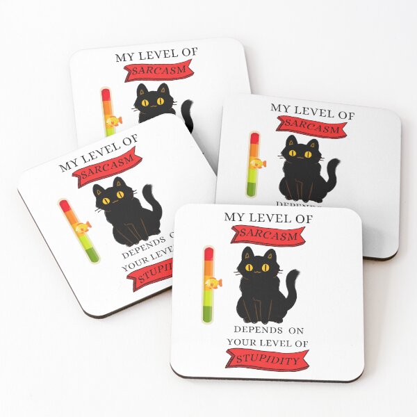 Item preview, My Level OF Sarcasm Depends Your Level OF Stupidity Cat Funny Gift designed and sold by Wiss2Arts.