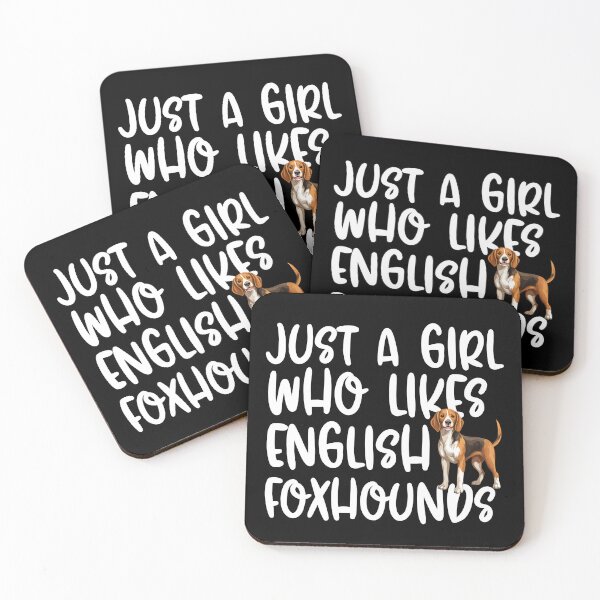 Item preview, Just A Girl Who Likes English Foxhounds designed and sold by TheAnimalZ00.