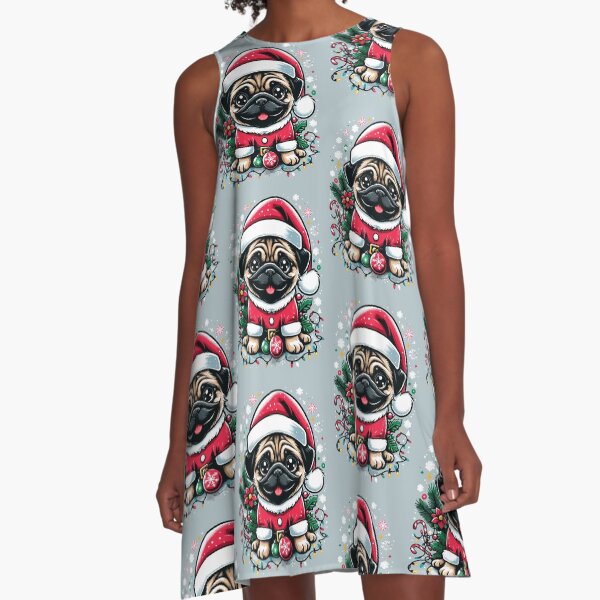 Artikel-Vorschau von Mops-tastische Weihnachten! Mops-Weihnachten, designt und verkauft von VoyteksDesigns.