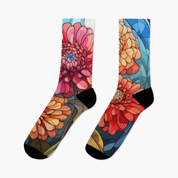 Item preview, Stained Glass Zinnia Brilliance designed and sold by Matt's Artificial Nature.