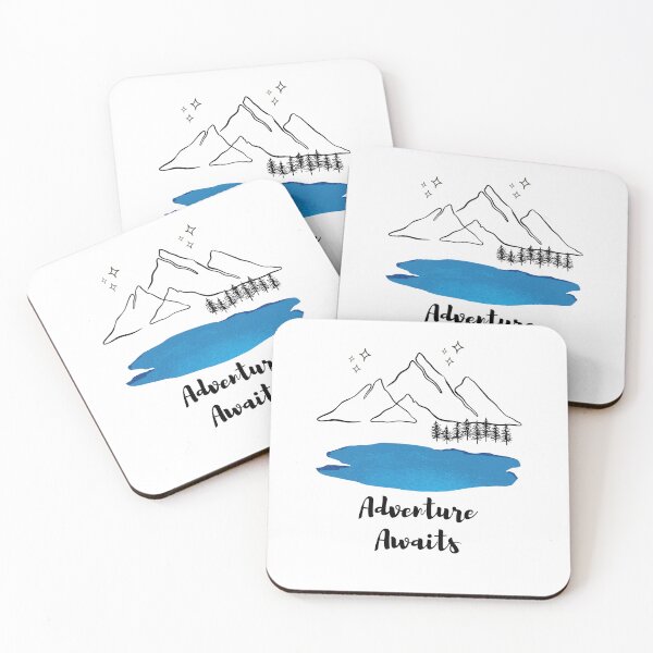Item preview, Adventure awaits hiking swimming fishing nature designed and sold by porchswings.