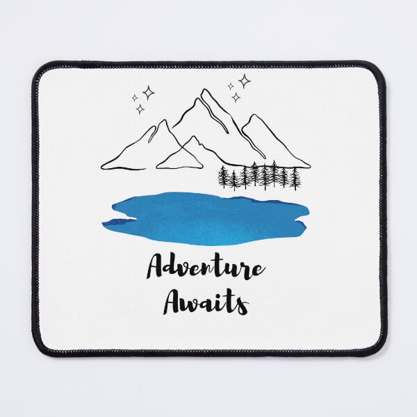 Item preview, Adventure awaits hiking swimming fishing nature designed and sold by porchswings.