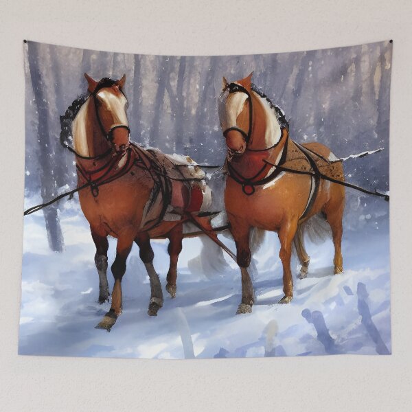 Item preview, A Working Horse Team designed and sold by Paw's Arts.