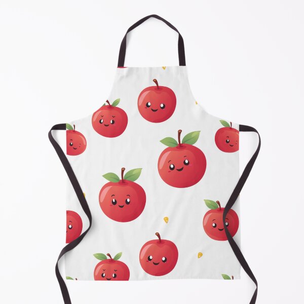 Item preview, Cartoon apple in seamless pattern white background. designed and sold by Whiteblueshop.