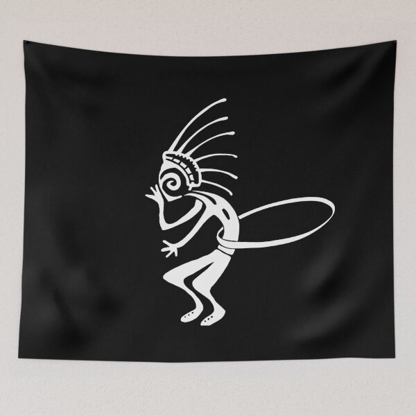 Item preview, Kokopelli hula hoop white designed and sold by nogamax.