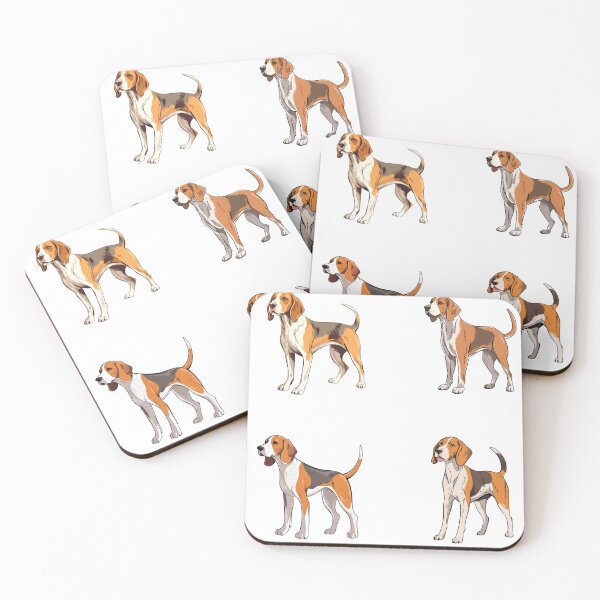 Item preview, Cute American Foxhound Dogs designed and sold by TheAnimalZ00.