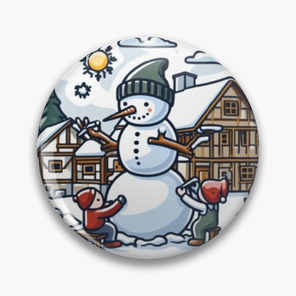 Item preview, Kids building a snowman designed and sold by ecupirate99.