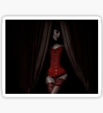 Dark Red Sticker
