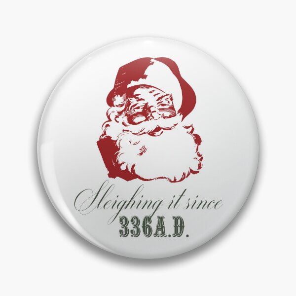 Item preview, "Sleighin' it since 336 A.D. - Vintage Santa Humor Christmas T-Shirt" designed and sold by thatsaytmate.