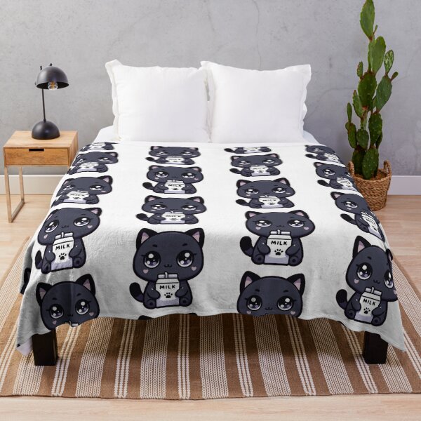 Item preview, Dark Gray Cat's Milky Delight designed and sold by WeirdDemonGames.