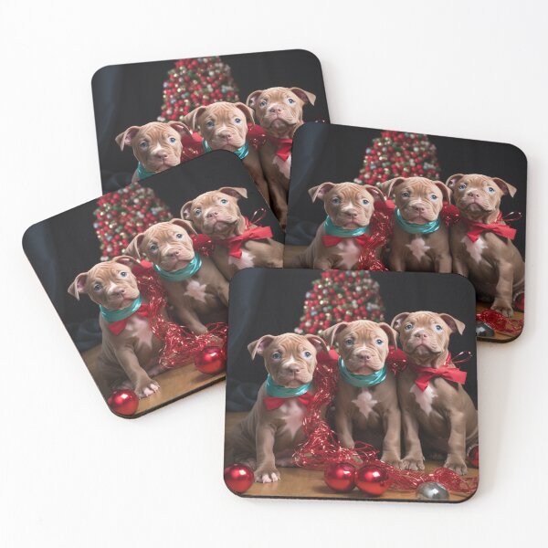 Item preview, Christmas Pitt Bull Puppies designed and sold by Samuelsboro.