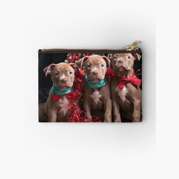Item preview, Christmas Pitt Bull Puppies designed and sold by Samuelsboro.