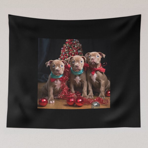 Item preview, Christmas Pitt Bull Puppies designed and sold by Samuelsboro.