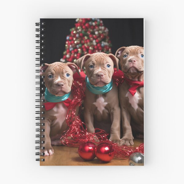 Item preview, Christmas Pitt Bull Puppies designed and sold by Samuelsboro.