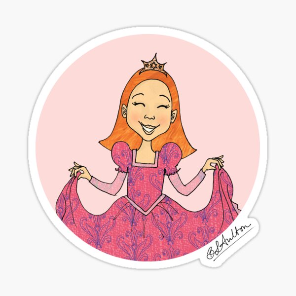 Just Like Me Happy Princess C Sticker