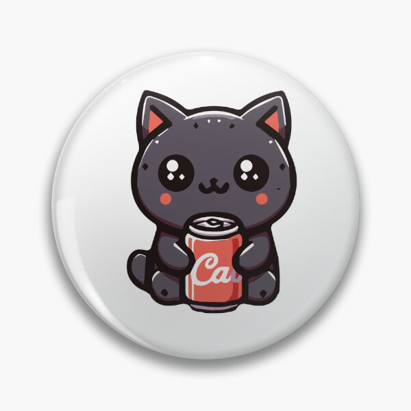 Artikelvorschau, Dark Grey Cat's Soda Sip entworfen und verkauft von WeirdDemonGames.