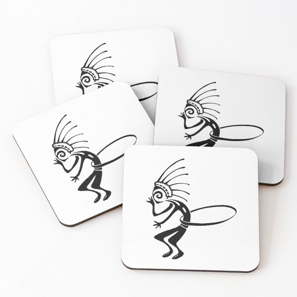 Item preview, Kokopelli hula hoop black designed and sold by nogamax.