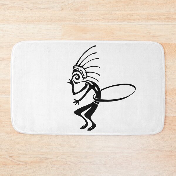 Item preview, Kokopelli hula hoop black designed and sold by nogamax.