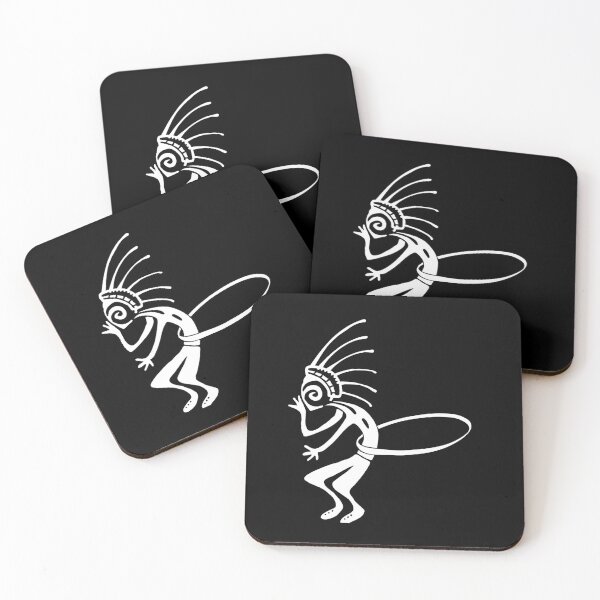 Item preview, Kokopelli hula hoop white designed and sold by nogamax.
