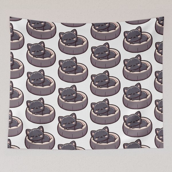 Item preview, Dark Gray Cat's Cozy Catnap designed and sold by WeirdDemonGames.