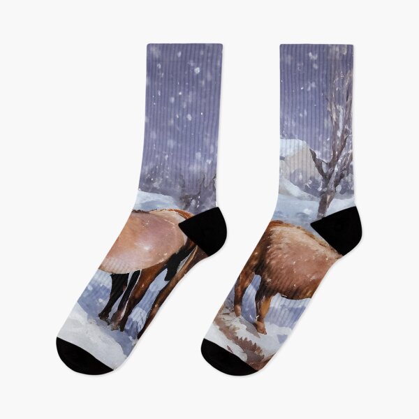 Item preview, Donkeys In The Snow designed and sold by Paw's Arts.