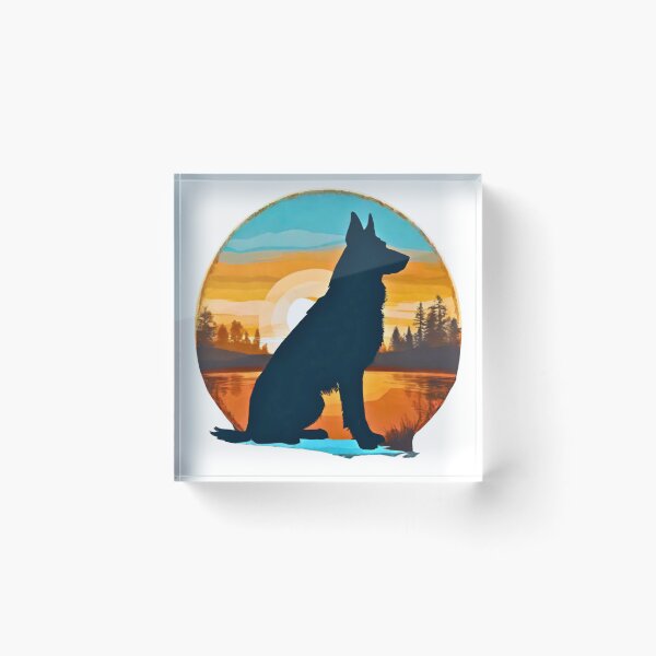 Item preview, German Shepherd Vintage Sunset designed and sold by Fredster1966.
