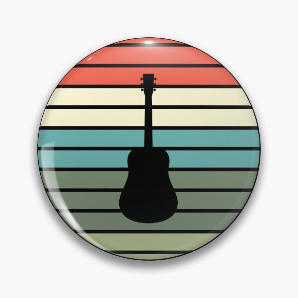 Item preview, Retro Sunset Acoustic Guitar Silhouette designed and sold by JPareDesign.
