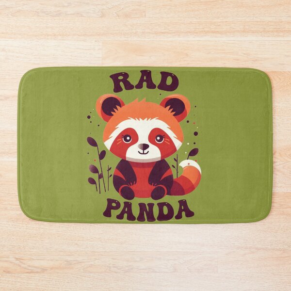 Item preview, Rad Red Panda Kawaii 1960s Hippie Vintage  designed and sold by GVRDesign.