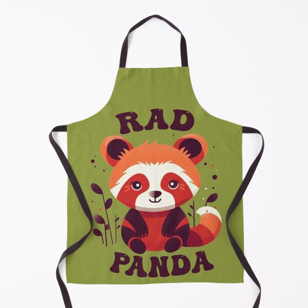 Item preview, Rad Red Panda Kawaii 1960s Hippie Vintage designed and sold by GVRDesign.