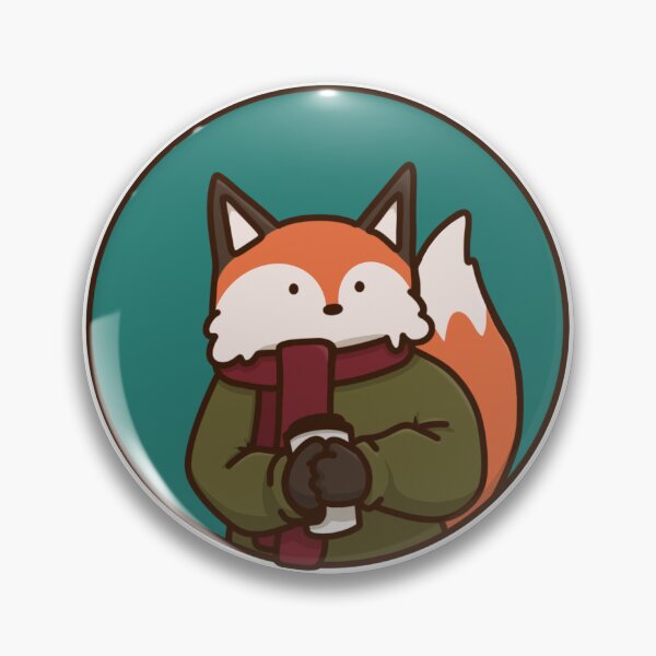 Item preview, Fox with coffee designed and sold by NotreDameChelle.