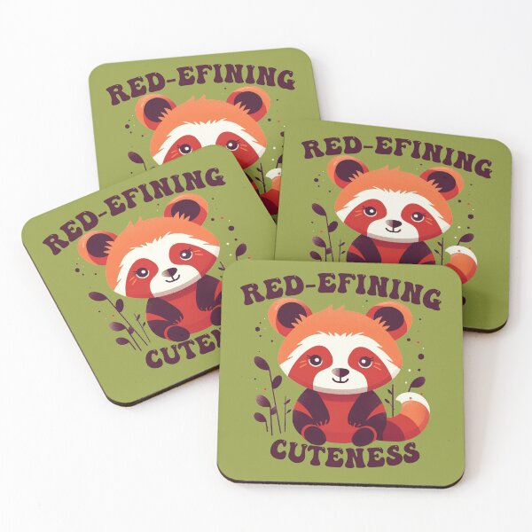 Item preview, Redefining Cuteness - Red Panda Kawaii 1960s Hippie Vintage  designed and sold by GVRDesign.