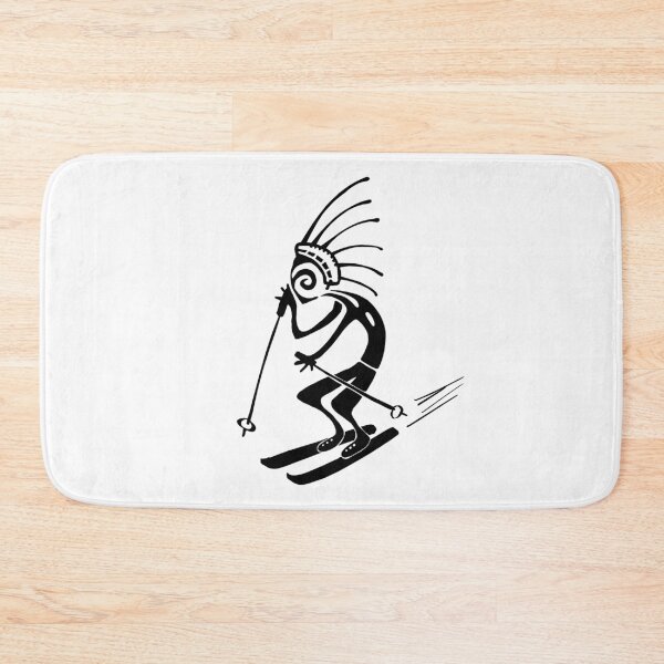Item preview, Kokopelli skier black designed and sold by nogamax.