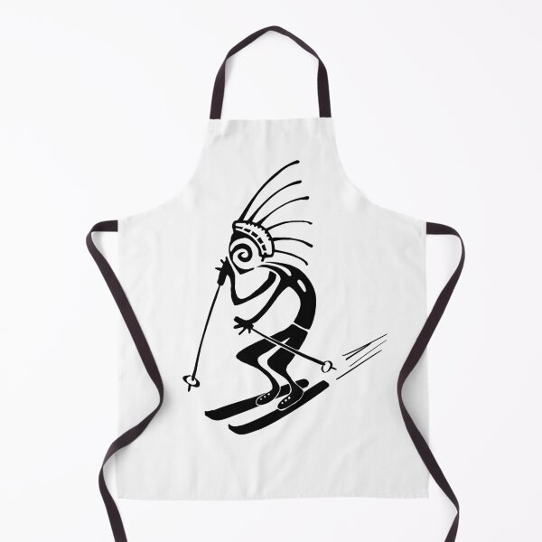 Item preview, Kokopelli skier black designed and sold by nogamax.