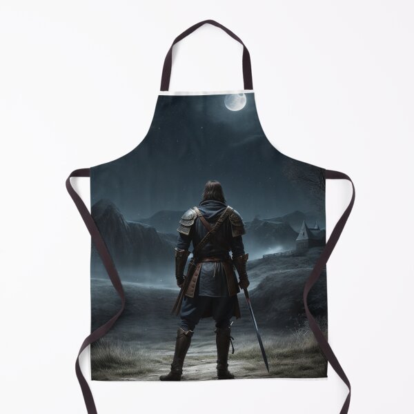 Item preview, Lone rider admiring the beauty of the moonlight designed and sold by RAA-Logo-Image.
