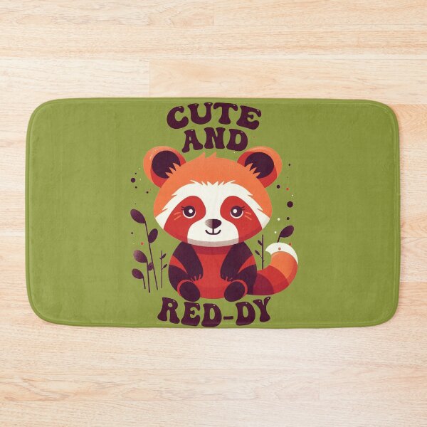 Item preview, Cute and Ready - Red Panda Kawaii 1960s Hippie Vintage  designed and sold by GVRDesign.