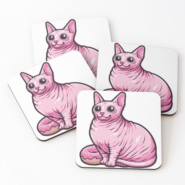 Item preview, Plump Hairless Cat's Donut Delight designed and sold by WeirdDemonGames.