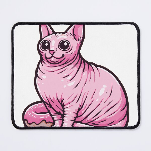 Item preview, Plump Hairless Cat's Donut Delight designed and sold by WeirdDemonGames.