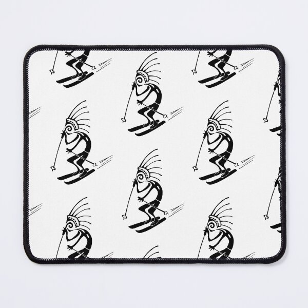 Item preview, Kokopelli skier black designed and sold by nogamax.
