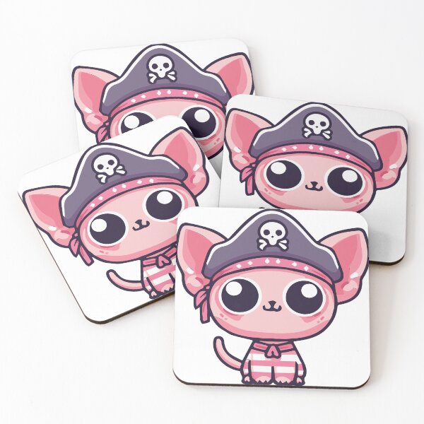 Item preview, Hairless Cat, the Pirate First Mate designed and sold by WeirdDemonGames.