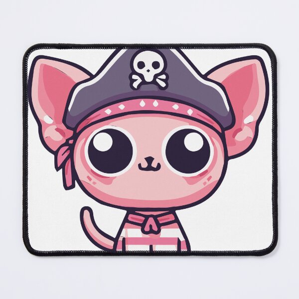 Item preview, Hairless Cat, the Pirate First Mate designed and sold by WeirdDemonGames.