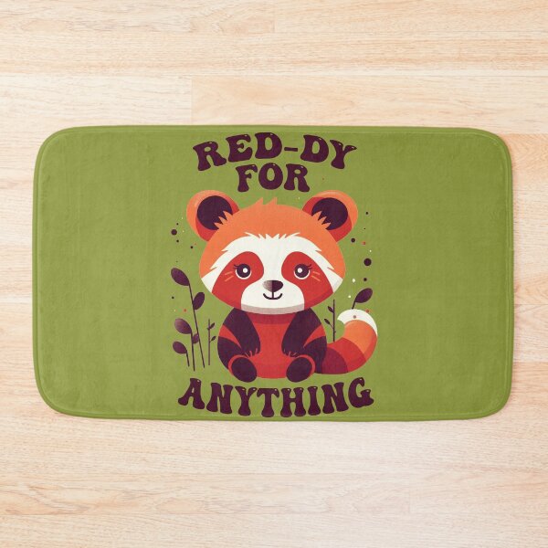 Item preview, Ready for Anything - Red Panda Kawaii 1960s Hippie Vintage  designed and sold by GVRDesign.