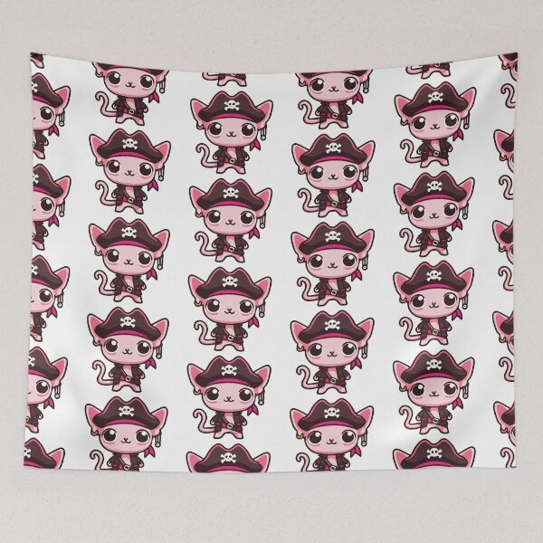 Item preview, Pirate Captain Hairless Cat designed and sold by WeirdDemonGames.