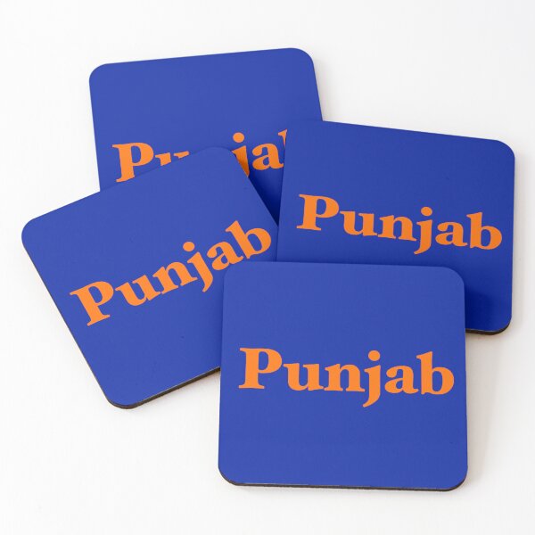 Item preview, Punjab written in Kesari letters with blue background  designed and sold by PurpleClouds26.