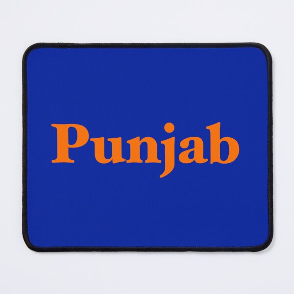 Item preview, Punjab written in Kesari letters with blue background  designed and sold by PurpleClouds26.