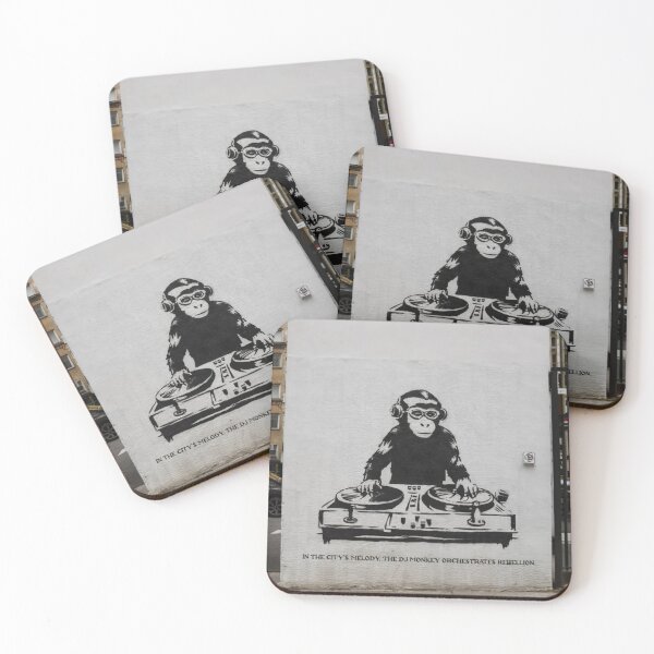 Item preview, DJ Monkey Stencil Graffiti designed and sold by Bomax121.