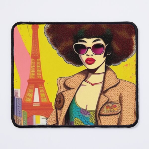 Artikelvorschau, Modedruck im Comic-Stil mit Paris-Motiv entworfen und verkauft von Roxburylane.