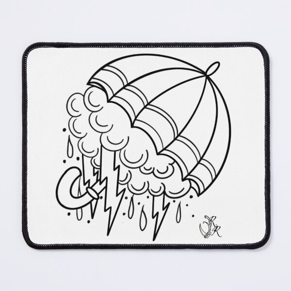 Item preview, American traditional umbrella flash. designed and sold by ReaperRoseCo.